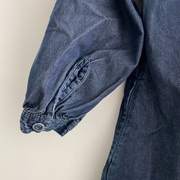 Blue Denim Blouse with Pockets - Picture 6 of 9